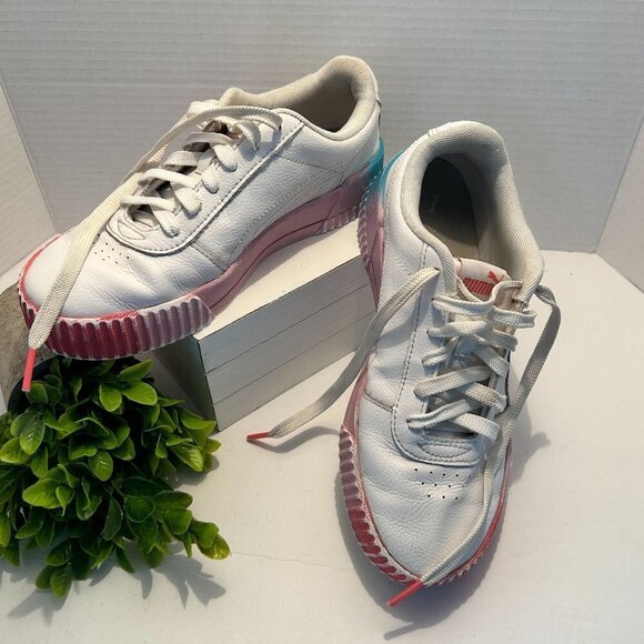 Ladies Puma Carina summer fade sneaker Size 8 - Picture 1 of 6